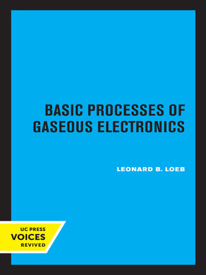 cover image of Basic Processes of Gaseous Electronics